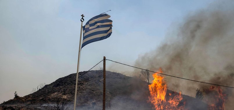 GREECE BATTLES EUROPES DEADLIEST FIRE OF THE SUMMER FOR 10TH DAY