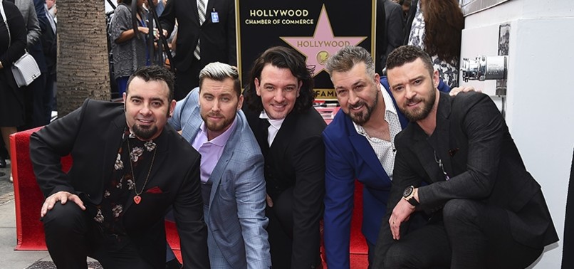 N SYNC REUNITES TO GET STAR ON HOLLYWOOD WALK OF FAME