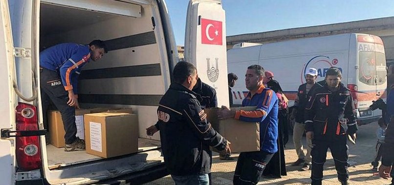 TURKEY PROVIDES AID TO SYRIANS IN SAFE ZONE AREA