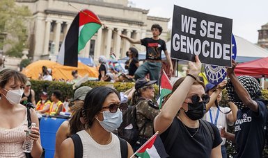 Columbia suspends pro-Palestinian students for unheeding call to end Gaza camp