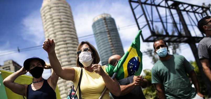 THOUSANDS TAKE TO STREETS PROTESTING BRAZILS BOLSONARO