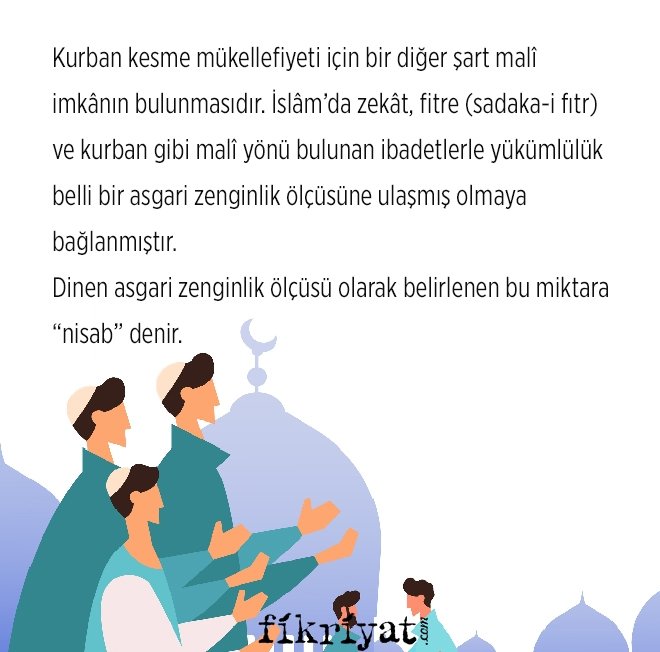 KURBAN KESMEK İÇİN MADDİ GELİR NE KADAR OLMALIDIR?
