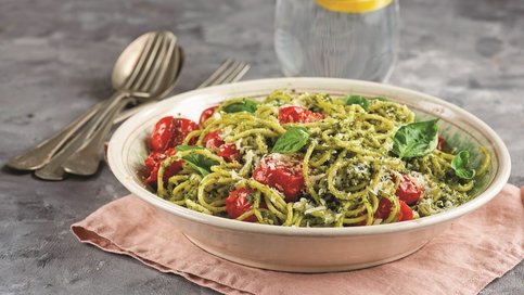 Pesto Soslu Spagetti