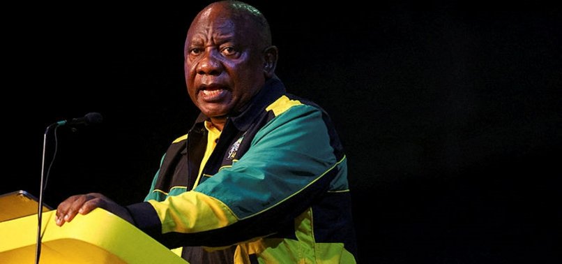 RAMAPHOSA RE-ELECTED AS LEADER OF SOUTH AFRICAS RULING PARTY