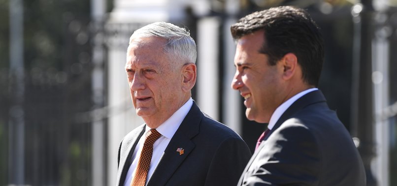 US DEFENSE CHIEF WARNS OF RUSSIAN INFLUENCE-PEDDLING IN MACEDONIA VOTE