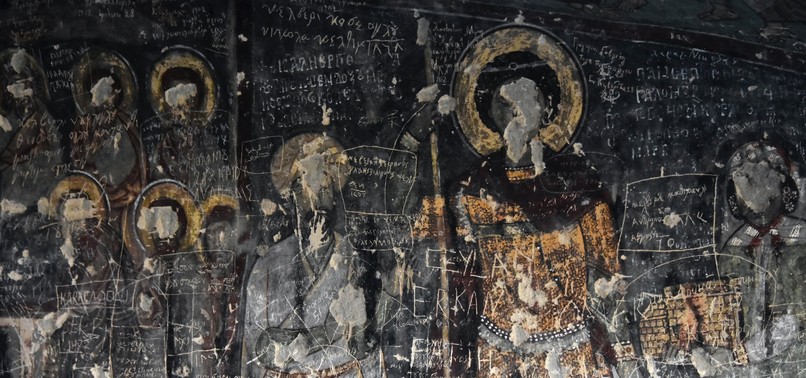 SELJUK SULTAN DEPICTED ON CHURCH WALL