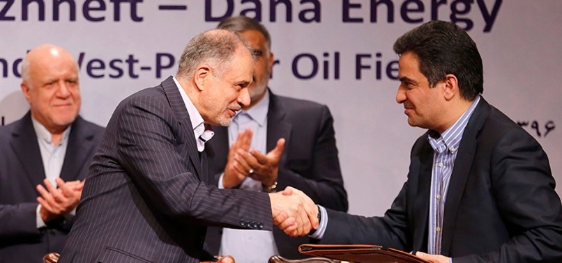 IRAN SIGNS $740 MILLION AGREEMENT WITH RUSSIAN-IRANIAN CONSORTIUM TO DEVELOP OIL FIELDS