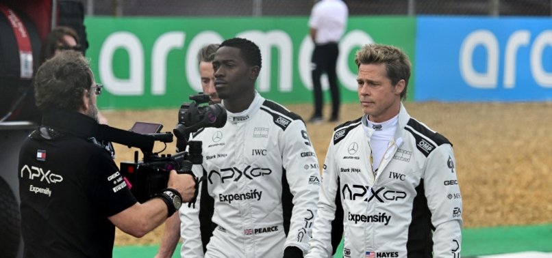 BRAD PITT RESPECTS F1 AND THRILLS DRIVERS AT SILVERSTONE