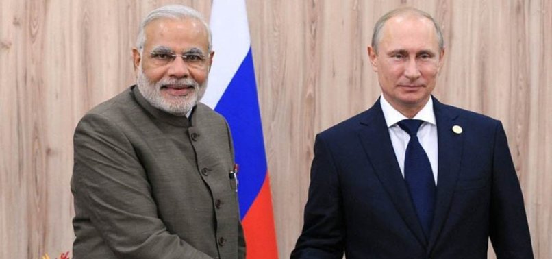 RUSSIAN PRESIDENT, INDIAN PREMIER WISH EACH OTHER SUCCESS IN UPCOMING ELECTIONS