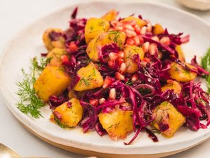 Mor Lahanalı Patates Salatası