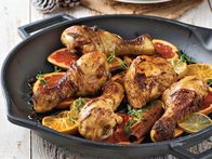 Baharat Soslu ve Narenciyeli Tavuk