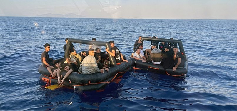 TURKISH COAST GUARD RESCUES DOZENS OF IRREGULAR MIGRANTS PUSHED BACK BY GREECE