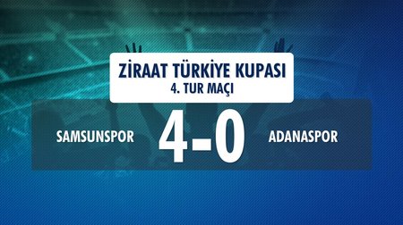 Samsunspor 4-0 Adanaspor (Ziraat Türkiye Kupası 4.Tur Maçı)