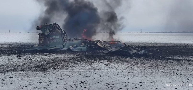 RUSSIAN SU-25 AIRCRAFT SHOT DOWN: UKRAINE