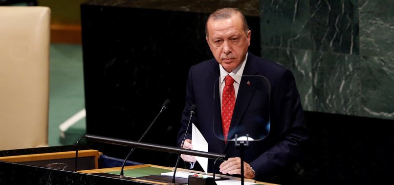 TURKEYS ERDOĞAN CALLS FOR ESTABLISHING NEW GLOBAL SYSTEM AT UN
