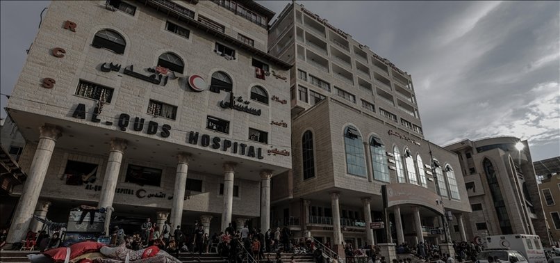 PALESTINIAN RED CRESCENT SAYS ITS TEAMS ARE BESIEGED IN AL-QUDS HOSPITAL