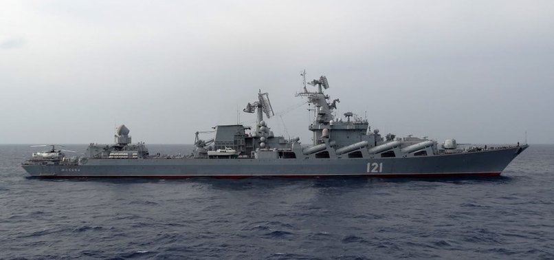 US SAYS RUSSIAN WARSHIP SUNK BY 2 UKRAINIAN MISSILES