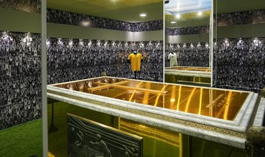 Brazilian idol Pele rests in golden tomb in luxurious mausoleum in Sao Paulo