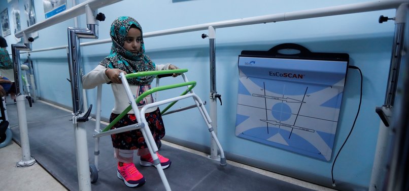 DISABLED SYRIAN GIRL GETS GIFT OF WALKING IN TURKEY