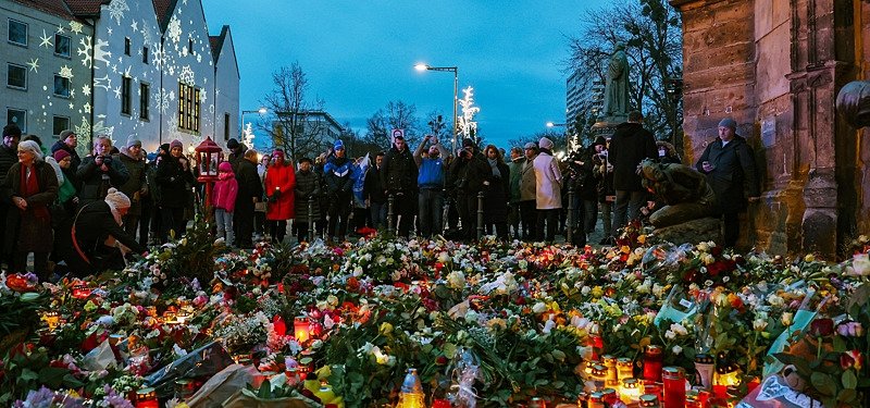 Mourners gather in Magdeburg to honour victims of car-ramming attack on Christmas market