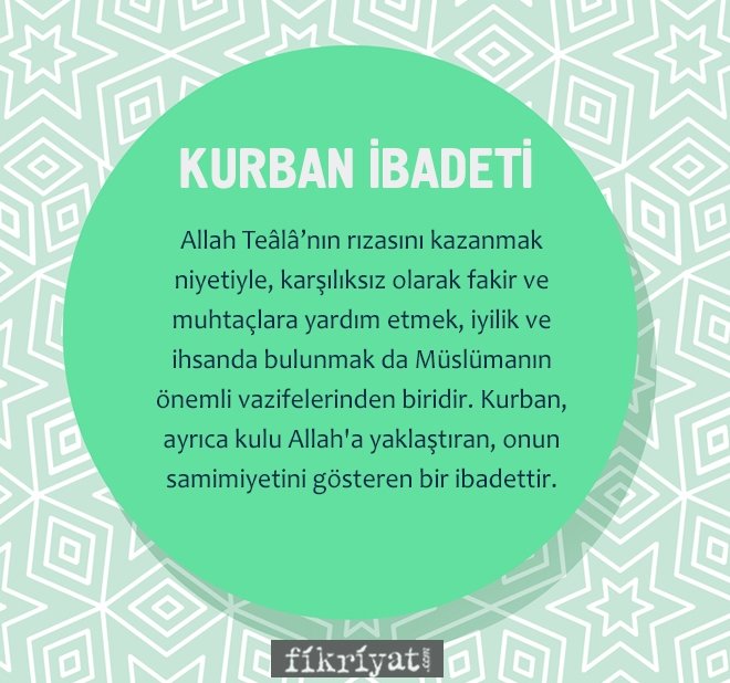 KURBANIN FAZİLETİ
