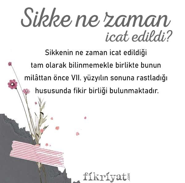 SİKKE NE ZAMAN İCAT EDİLDİ?