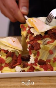 Sucuklu Yumurtalı Kuymaklı Ekmek