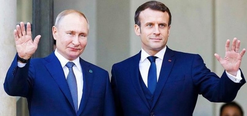 PUTIN, MACRON DISCUSSED UKRAINE, ROUBLE PAYMENTS FOR GAS - KREMLIN