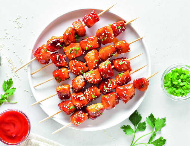 Tatlı Tuzlu Tavuk Şiş