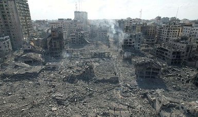 Devastating Israeli airstrikes turn Gaza buildings into piles of rubble