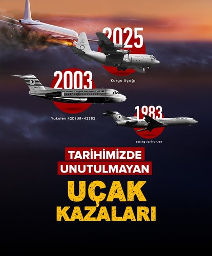 Tarihimizde unutulmayan uçak kazaları