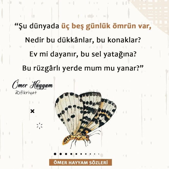 Ömer Hayyam’ın unutulmaz sözleri
