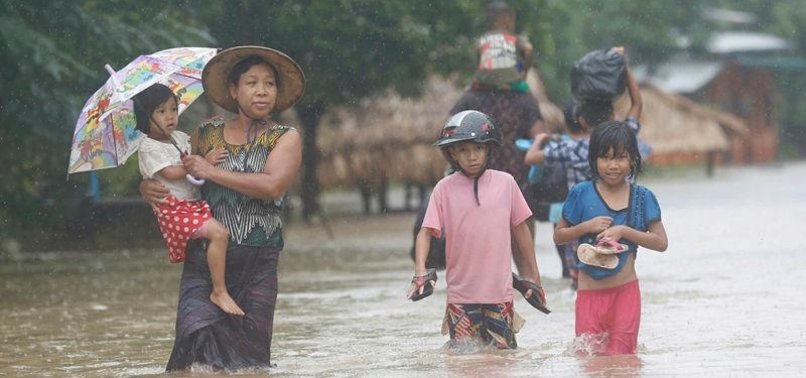 3 KILLED IN FLOODS, 140,000 DISPLACED IN MYANMAR