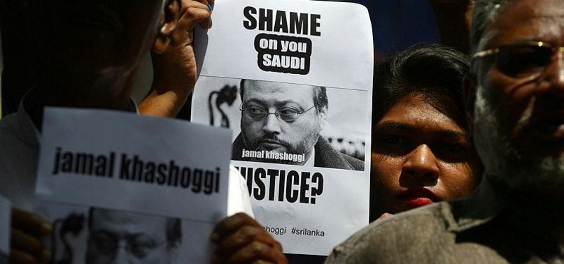 PROTESTERS GATHER FOR KHASHOGGI AT SAUDI EMBASSY IN US