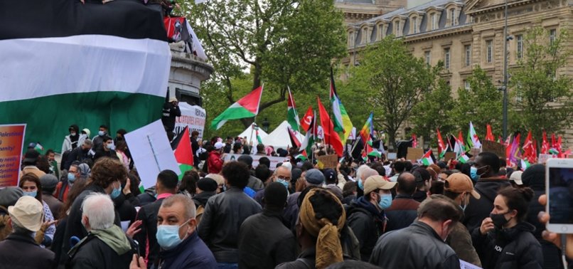 THOUSANDS RALLY IN SEVERAL FRENCH CITIES IN SUPPORT OF PALESTINIANS