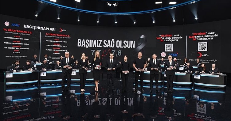 ’Türkiye Tek Yürek’ ortak yayını ile bağış rekoru kırıldı: 115 milyar 146 milyon 528 bin TL