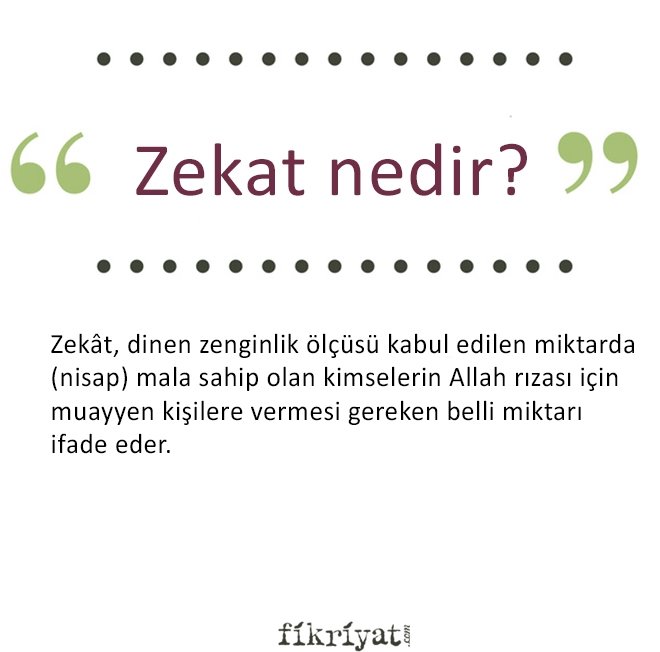 ZEKAT NEDİR?