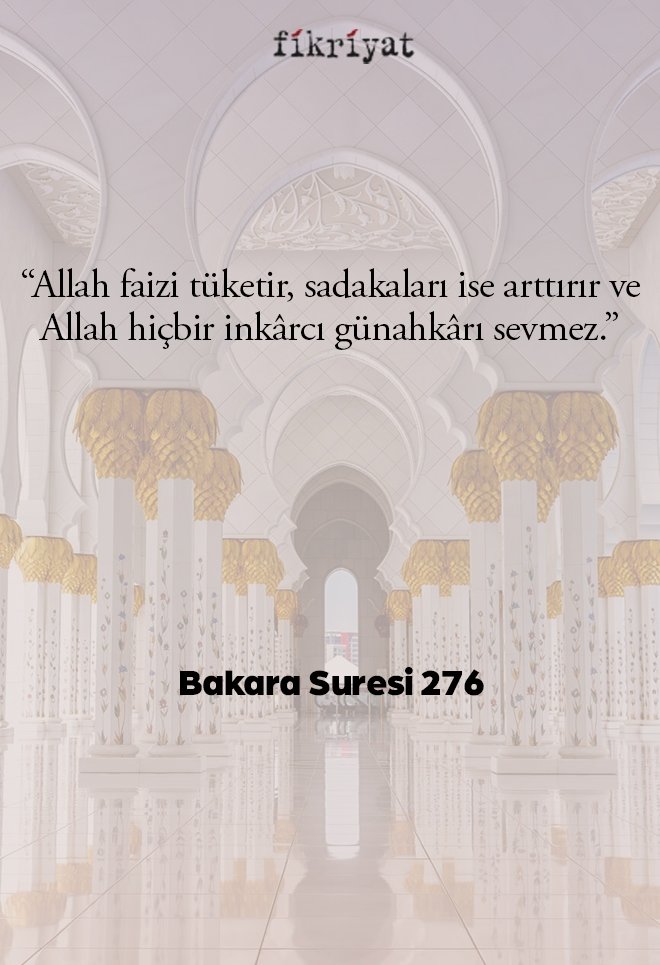 Faiz hakkındaki ayetler