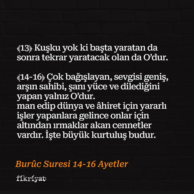 Buruc Suresi meali ve tefsiri