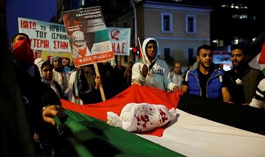 Thousands demand halt to 'Gaza massacre' in Athens protest