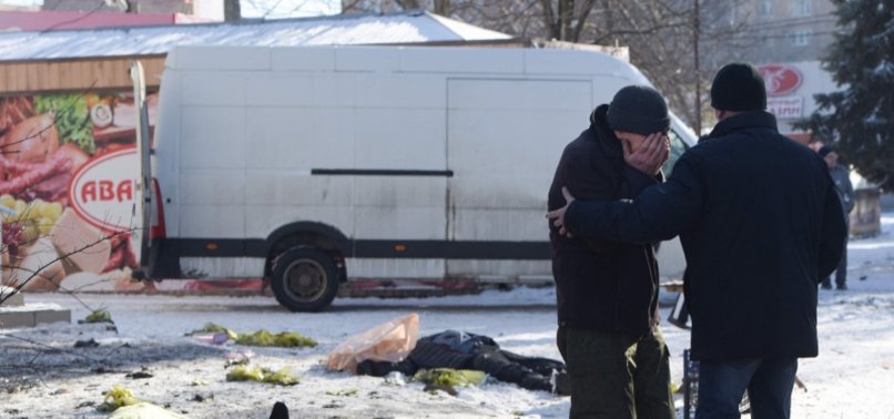 MARKET SHELLING LEAVES DOZENS DEAD IN RUSSIAN-OCCUPIED DONETSK