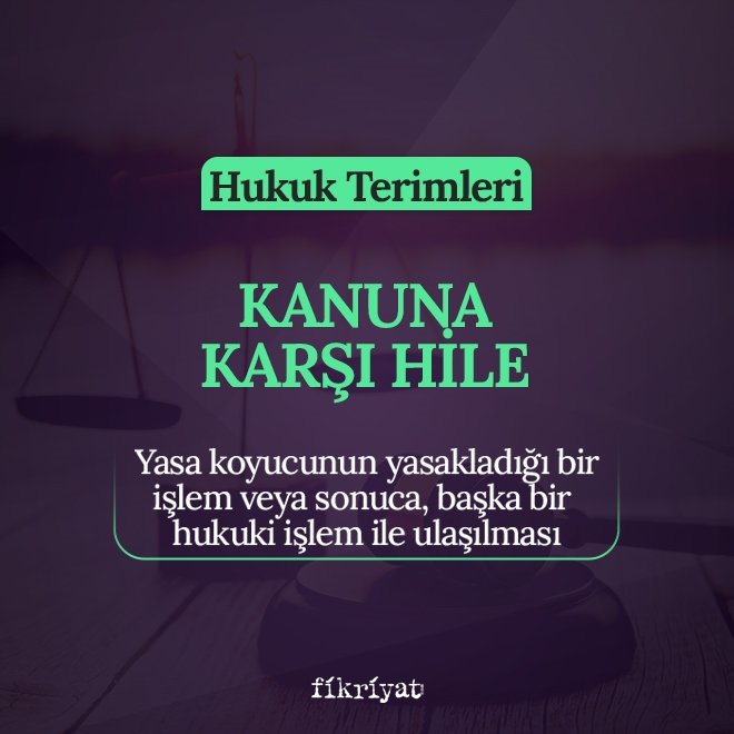 Kanuna Karşı Hile