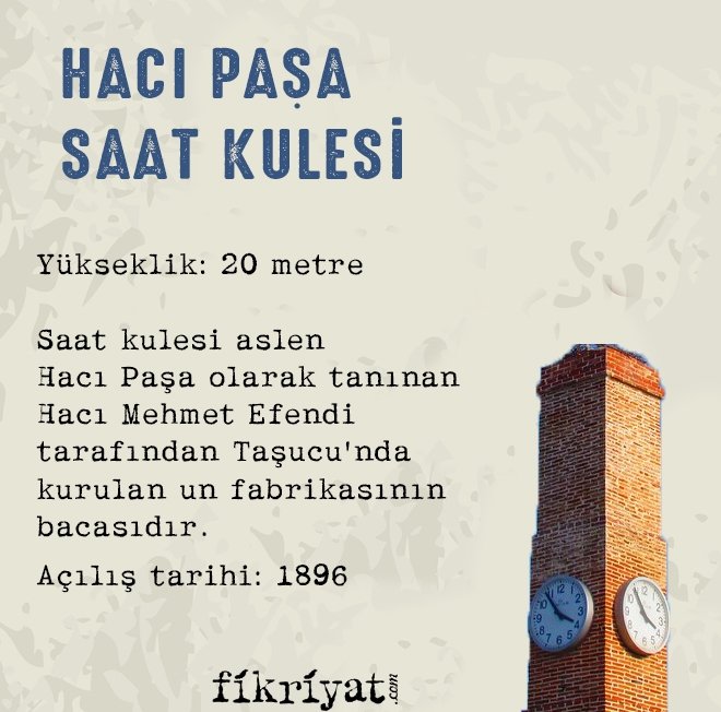HACI PAŞA SAAT KULESİ