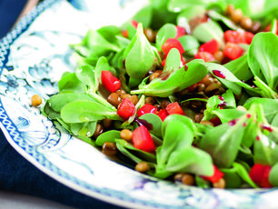 Semizotlu Yeşil Mercimek Salatası