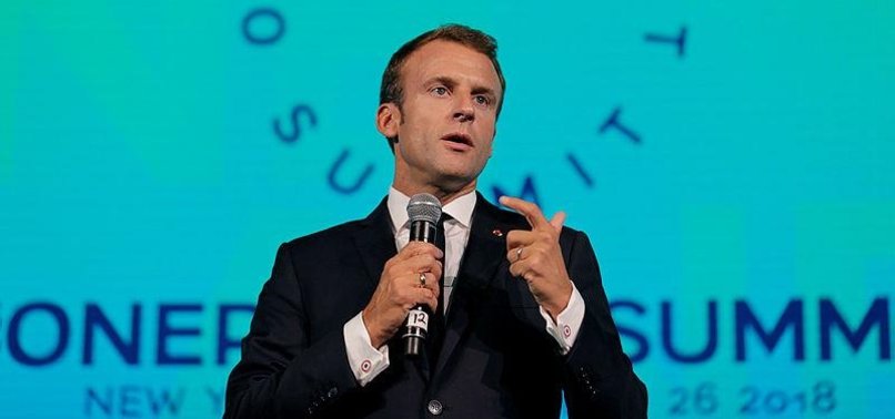 MACRON: IRAN POLICY CANNOT ONLY CONSIST OF SANCTIONS