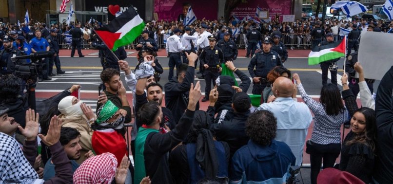 NEW YORK CITY SEES PRO-PALESTINE, PRO-ISRAEL RALLIES AMID ESCALATING TENSIONS