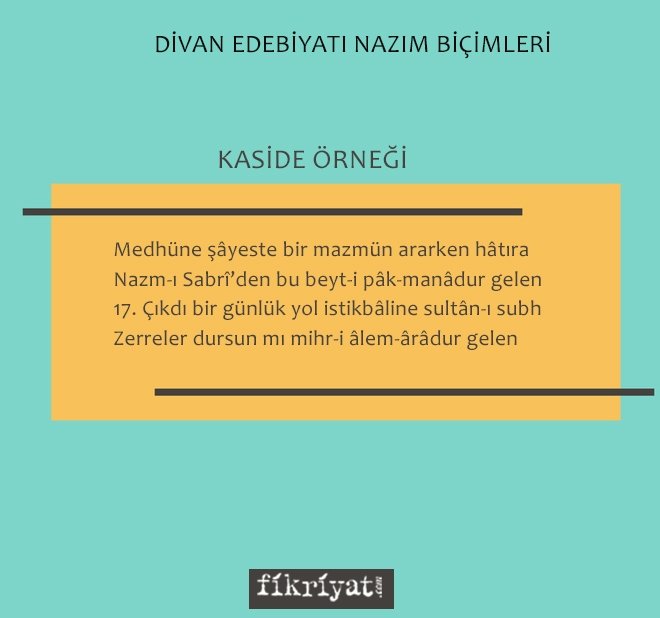 KASİDE NEDİR? KASİDE ÖRNEĞİ