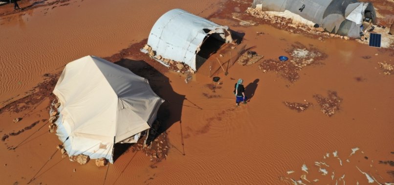 FLOODS IN SYRIAN REFUGEE CAMPS LEAVE THOUSANDS OF FAMILIES DEVASTATED