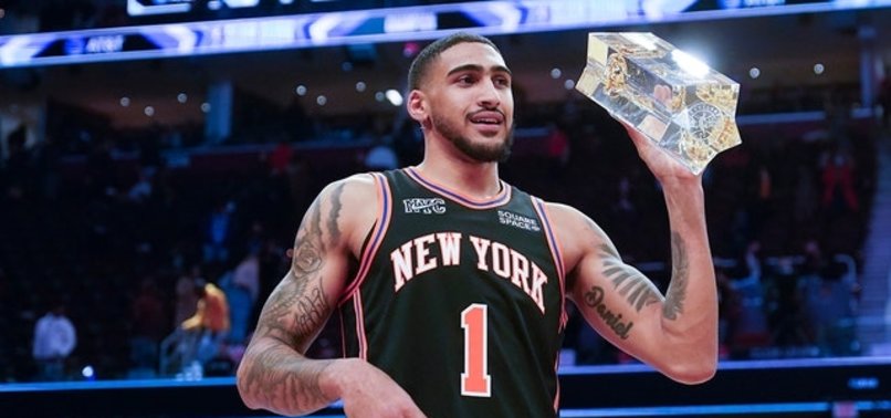 NEW YORK KNICKS OBI TOPPIN WINS 2022 NBA ALL-STAR SLAM DUNK CONTEST