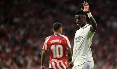 Atletico fans filmed chanting racist abuse at Real forward Vinicius